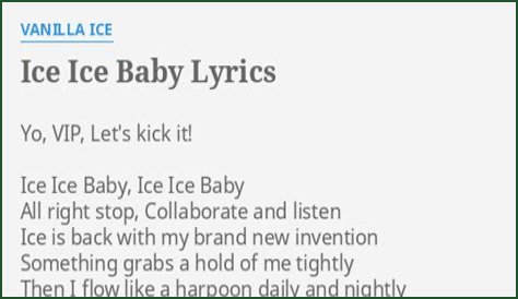 Ice Ice Baby Lyrics
